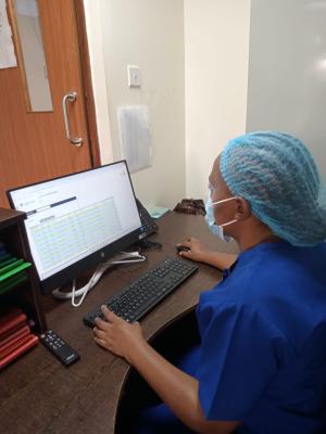 Aktualisiere die Patientendaten im Computer